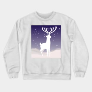 Spirit of the deep forest, snow deer, classic style, Crewneck Sweatshirt